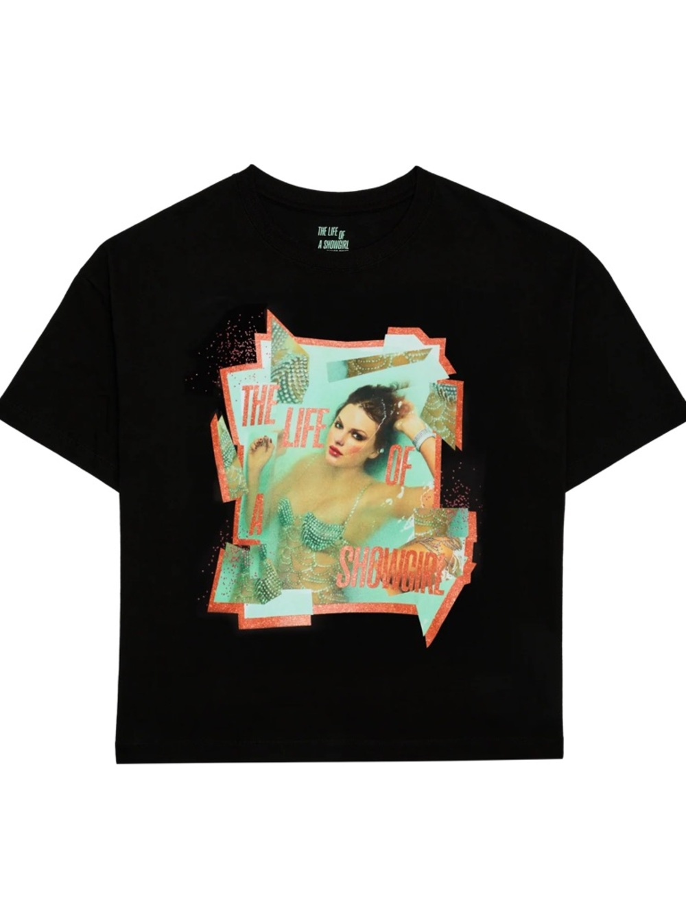 Taylor Swift THE LIFE OF A SHOWGIRL ALBUM COVER T-SHIRT